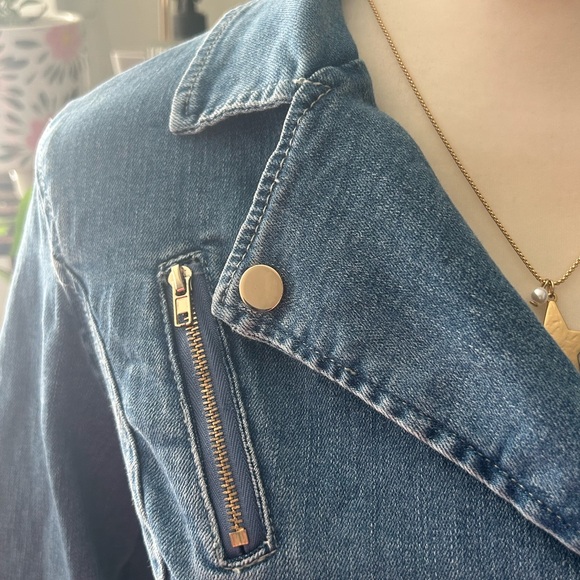 Women's Blue Jean Jacket - Picture 3 of 6